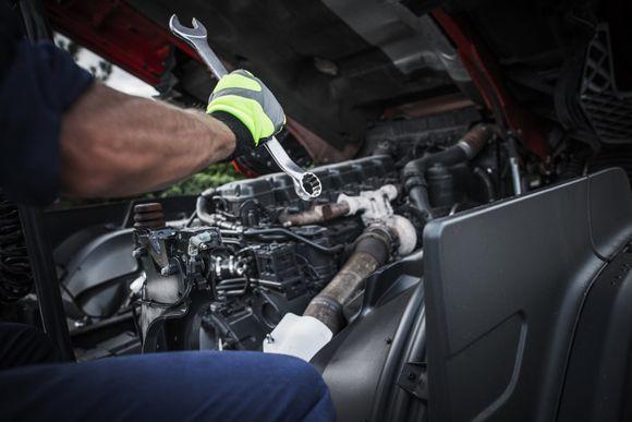 Working on engine